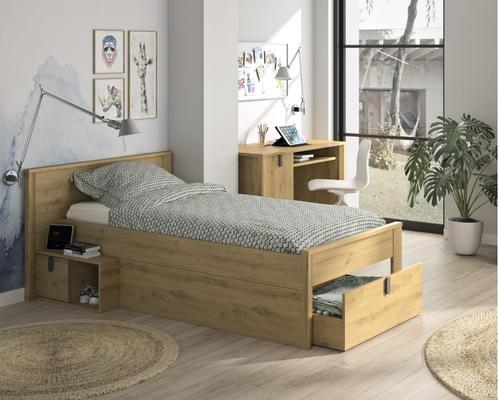 Lugano kajuitbed - 90x200 - Eiken, Kinderen en Baby's, Kinderkamer | Bedden
