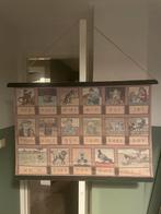 Vintage Wandkleed Aap Noot Mies, Antiek en Kunst, Antiek | Schoolplaten, Ophalen of Verzenden, Overige thema's