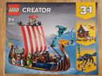 Lego Creator Vikingschip en de Midgaardslang 31132, Ophalen of Verzenden, Zo goed als nieuw, Complete set, Lego