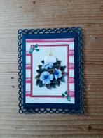 Stans kaart opleg met 3d plaatje kerst kaars, Ophalen of Verzenden, Nieuw, Kerst