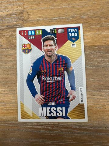 Messi Barcelona panini, geen rookie beschikbaar voor biedingen