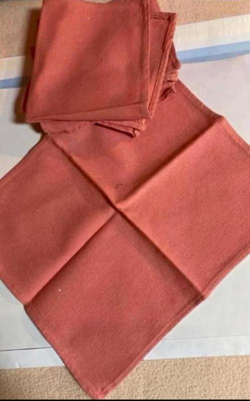 SERVETTEN KATOEN ROZE EN LICHTBLAUW, Huis en Inrichting, Keuken | Textiel, Nieuw, Overige typen, Roze, Verzenden