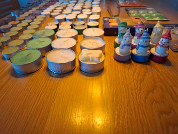 Verzameling waxinelichtjes etc. beschikbaar voor biedingen