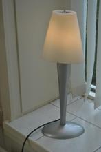 Tafellamp, metaal, glas, 48 cm hoog, Ophalen of Verzenden, Gebruikt, Glas, Minder dan 50 cm