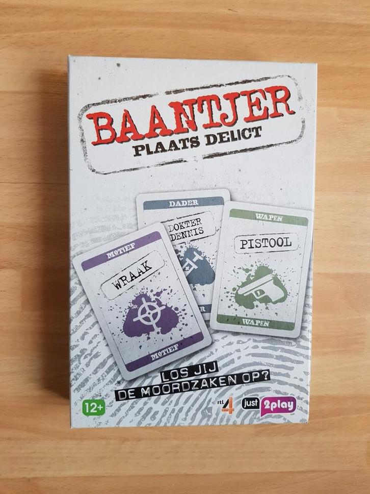 Baantjer Plaatst Delict - spel, Hobby en Vrije tijd, Gezelschapsspellen | Bordspellen, Gebruikt, Een of twee spelers, Drie of vier spelers