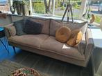 Taupe kleurige bank., Ophalen, 150 tot 200 cm, Driepersoons, 75 tot 100 cm