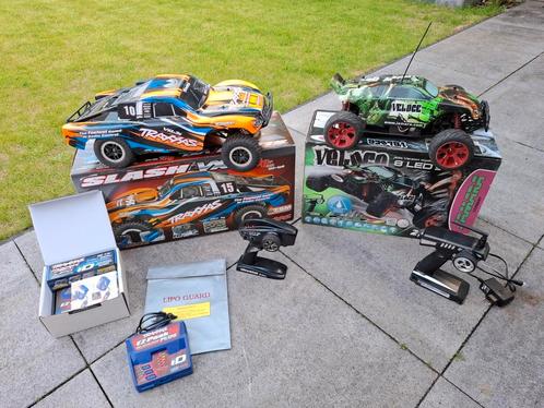 Traxxas Slash VXL Brushless en Jamara Veloce, Hobby en Vrije tijd, Modelbouw | Radiografisch | Auto's, Gebruikt, Auto offroad