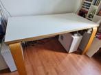 Kindertafel 140x70 Ikea Wit/Essen, Huis en Inrichting, Tafels | Eettafels, Ophalen, Gebruikt, 100 tot 150 cm, Scandinavisch