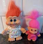 2 troll trollen 15cm + 10cm vintage, Verzamelen, Poppetjes en Figuurtjes, Ophalen, Zo goed als nieuw