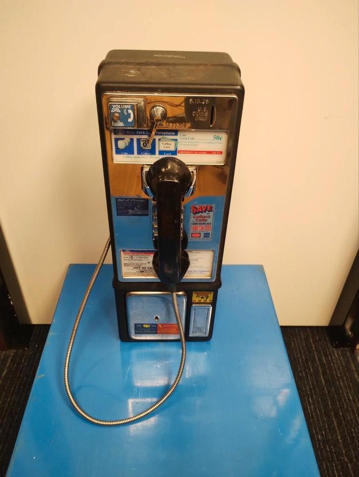 vintage USA betaal munt telefoon, Verzamelen, Automaten | Overige, Gebruikt, Ophalen of Verzenden