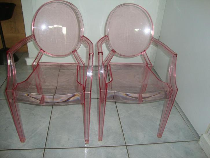 2 design kinderstoeltjes Lou Lou Ghost Philippe Starck, Kinderen en Baby's, Kinderstoelen, Gebruikt, Overige typen, Ophalen
