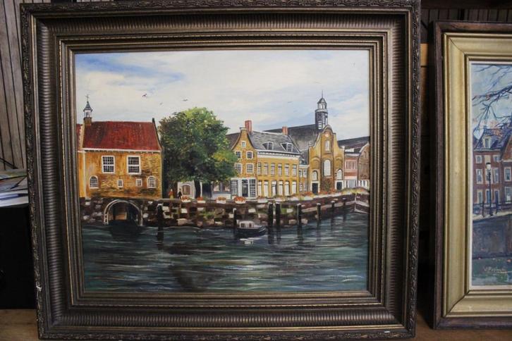 W. Campbell - Witte / v Beekum - 2 olie schilderijen., Antiek en Kunst, Kunst | Schilderijen | Klassiek, Ophalen