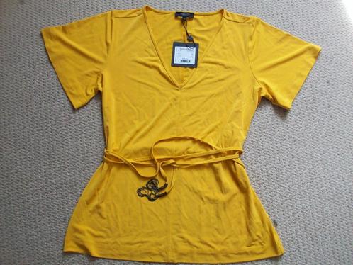 claudia strater shirt, maat 36, apart model, NIEUW, Kleding | Dames, T-shirts, Nieuw, Maat 36 (S), Geel, Korte mouw, Ophalen of Verzenden