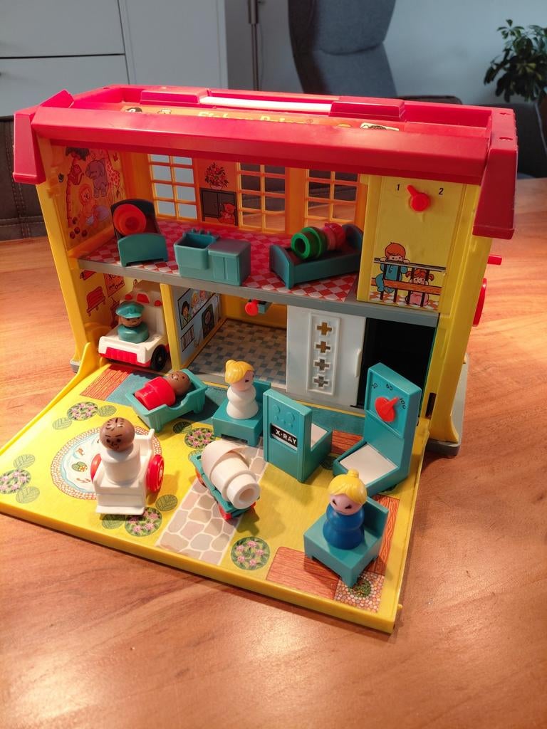 Vintage Fisher-Price Kinderziekenhuis, Ophalen, Gebruikt