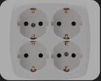4-voudig geaard stopcontact, Ophalen of Verzenden, Nieuw, Stopcontact