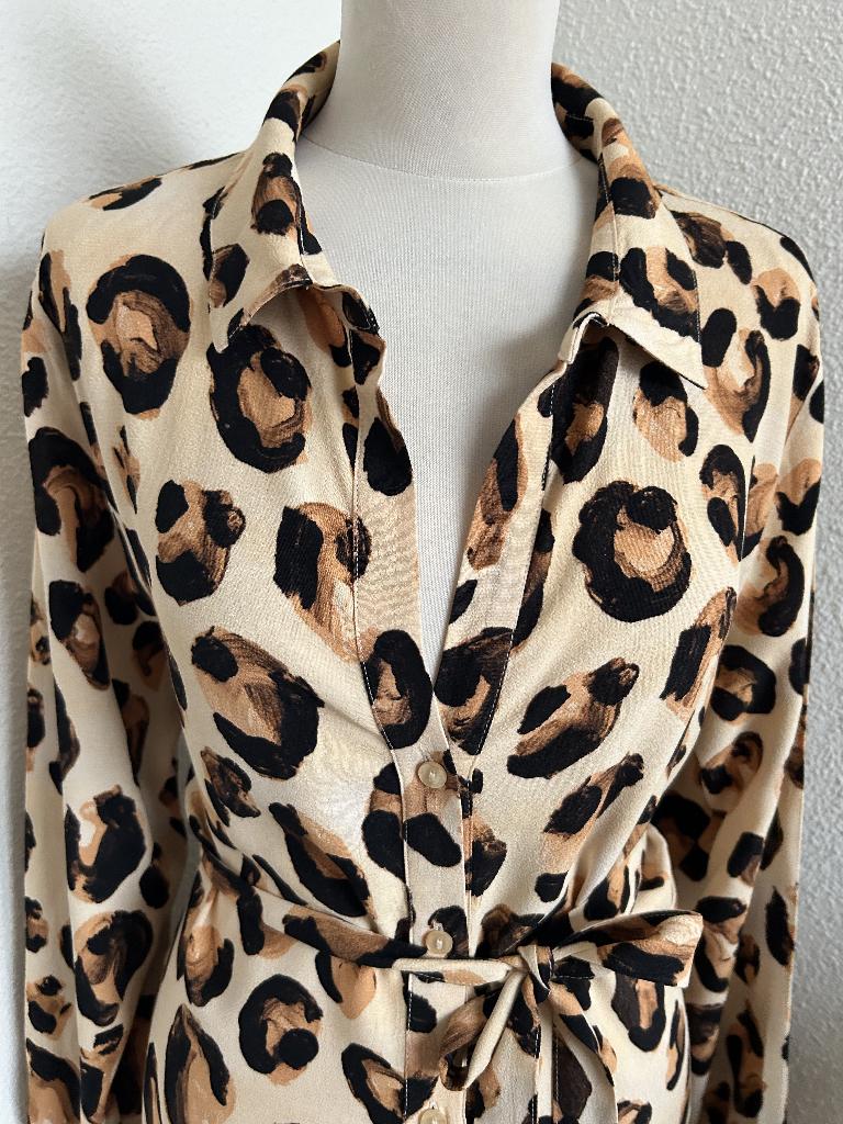 Fabienne Chapot maat 40 gave blousejurk Dorien dress 2908, Kleding | Dames, Maat 38/40 (M), Beige, Ophalen of Verzenden, Zo goed als nieuw