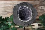 Amethist geode op standaard 0218 mineraal edelsteen, Ophalen of Verzenden, Mineraal