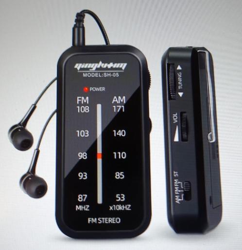 draagbare mini zakradio / incl. oordopjes en clip - nieuw (2, Audio, Tv en Foto, Radio's, Nieuw, Radio, Ophalen of Verzenden