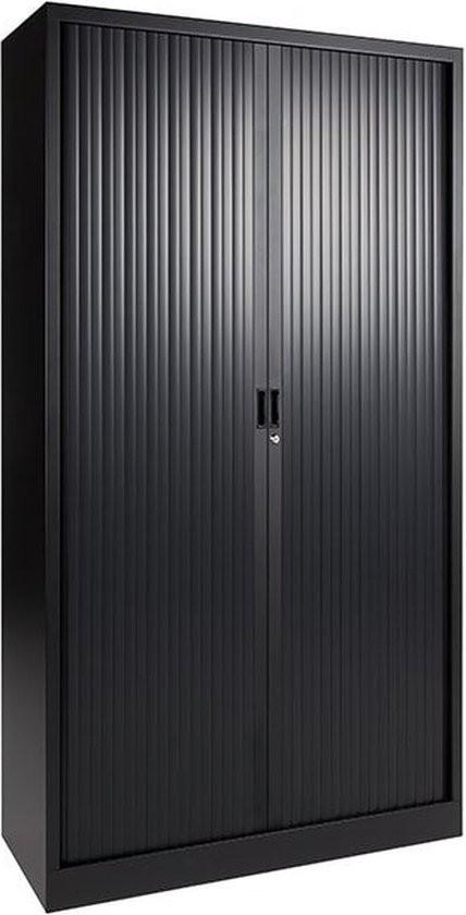 GEZOCHT; 6x roldeurkast zwart/antraciet, Huis en Inrichting, Kasten | Roldeurkasten en Archiefkasten, Zo goed als nieuw, 150 tot 200 cm