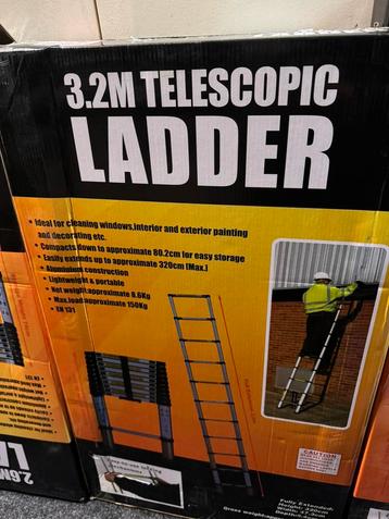 Telescopische Ladder Telescoop vouwladder 3.2 M Aluminium beschikbaar voor biedingen