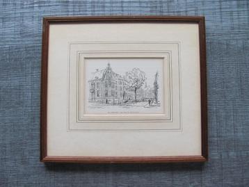 Utrecht - antieke gravure - Le Palais Episcopal beschikbaar voor biedingen