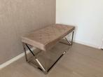 Taupe kleurig bankje, Huis en Inrichting, 100 tot 150 cm, Ophalen of Verzenden, Zo goed als nieuw, 25 tot 50 cm