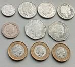 Verzameling Nieuwe Pounds Munten Engeland Groot Brittannie, Ophalen of Verzenden, Buitenland, Munten