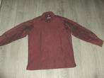 donkerrood overhemd met zwart glanseffect Maat M, Ophalen of Verzenden, Gedragen, Rood, Halswijdte 39/40 (M)