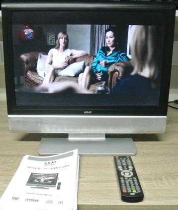 Akai ALD1900 TV/DVD combi met afstandbediening. beschikbaar voor biedingen