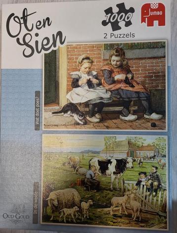 Twee Ot en Sien Legpuzzels MB. beschikbaar voor biedingen