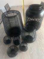 ⚠️️️ OPRUIMING! Metalen windlichten / theelichthouders, Ophalen of Verzenden, Zo goed als nieuw, Metaal, Minder dan 25 cm