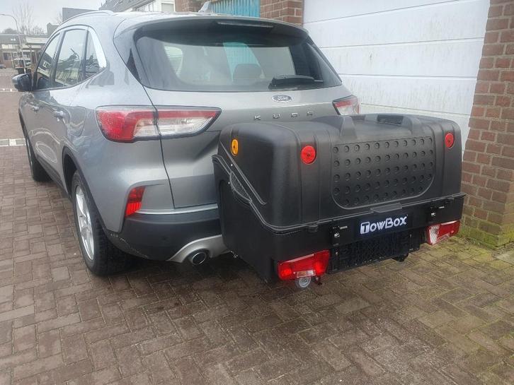 ** te huur** trekhaakkoffer towbox, Auto diversen, Dakkoffers, Nieuw, Ophalen