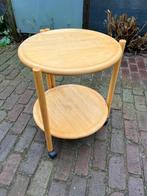 Danish Design Deens ontwerp hout verrijdbare tafeltje, Ophalen, 50 tot 100 cm, Overige houtsoorten, Deens Danish Retro Sixties Vintage