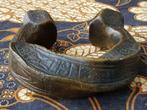 Zware originele antieke bronzen slavenband uit Afrika 11 cm., Ophalen of Verzenden
