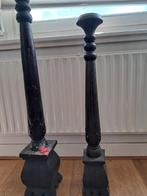2 houten kandelaars, kloosterstijl, Antiek en Kunst, Antiek | Kandelaars, Ophalen