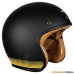 Rusty Stitches Fonzie Jethelm, Mat Zwart-Geel, Ophalen of Verzenden, Nieuw met kaartje