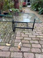 Salontafel geometrisch jaren 80 industrieel 100x100 cm., Ophalen, Gebruikt, 100 tot 150 cm, Vierkant