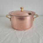 Culinox spring GL koperen sauspan pan met deksel hapjespan, Ophalen of Verzenden, Gebruikt, Rvs, Koekenpan of Braadpan