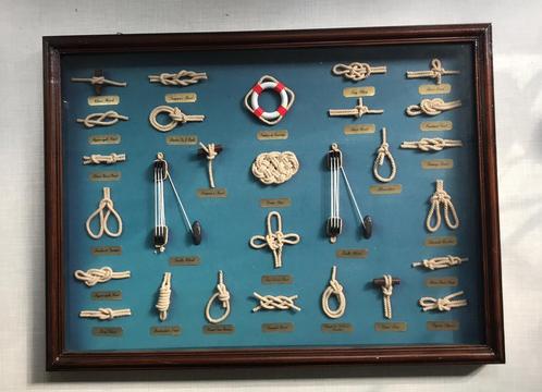 Knopenbord - zeemansknopen, Antiek en Kunst, Curiosa en Brocante, Ophalen