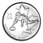Canada - 25 cent 2007 - Curling - Circulated!, Verzenden, Noord-Amerika, Losse munt