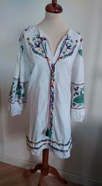Linnen tuniek jurkje van Mango met borduursel, Mango, Wit, Maat 42/44 (L), Ophalen of Verzenden