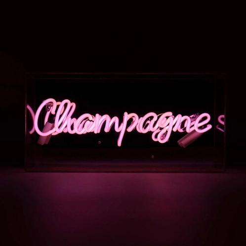 Neon lichtreclame CHAMPAGNE (roze), Verzamelen, Merken en Reclamevoorwerpen, Nieuw, Lichtbak of (neon) lamp, Ophalen of Verzenden