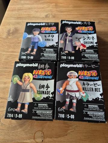 4 Verschillende PLAYMOBIL Naruto Shippuden (nieuw) beschikbaar voor biedingen