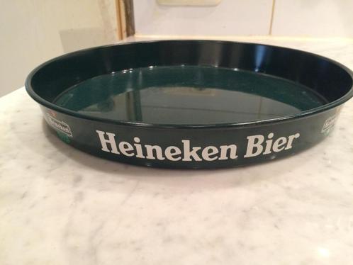 Vintage Heineken Stalen Dienblad, Verzamelen, Biermerken, Gebruikt, Overige typen, Heineken, Ophalen