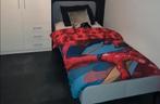 Eenpersoons bed slattum grijs, 85 tot 100 cm, Ophalen of Verzenden, Zo goed als nieuw, Matras