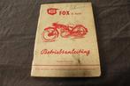NSU Fox 2 takt 1954 betriebs anleitung instructie boekje, Ophalen of Verzenden, Overige merken