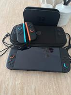 Switch 2 + 2 extra Joy-Cons + 3 spellen, Spelcomputers en Games, Spelcomputers | Nintendo Switch, Ophalen, Zo goed als nieuw, Met 2 controllers