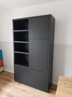 Mooie zwarte wandkast/vakkenkast (houtlook), Huis en Inrichting, Kasten | Wandmeubels, Ophalen, 200 cm of meer, Minder dan 150 cm