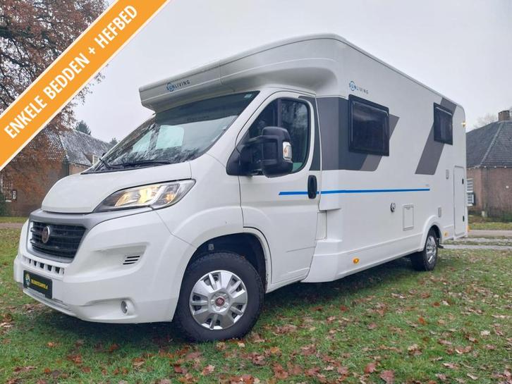 5 persoons Sun Living S70-SL met maar 65150 gereden km's, Caravans en Kamperen, Campers, Bedrijf, tot en met 5, Half-integraal