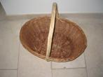 Stevige rieten boodschappenmand / Picknickmand, Ophalen of Verzenden, Gebruikt, Zonder inhoud